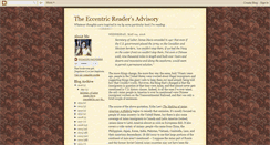 Desktop Screenshot of eccentricreader.blogspot.com