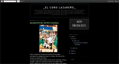 Desktop Screenshot of elcorolazareno.blogspot.com