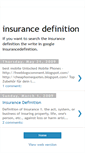 Mobile Screenshot of insurancedefinition.blogspot.com