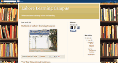 Desktop Screenshot of lahorelearningcampus.blogspot.com