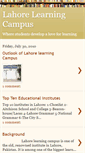 Mobile Screenshot of lahorelearningcampus.blogspot.com