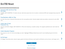 Tablet Screenshot of dct700reset.blogspot.com