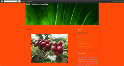 Desktop Screenshot of cafesublimecolombia.blogspot.com