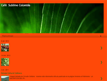 Tablet Screenshot of cafesublimecolombia.blogspot.com