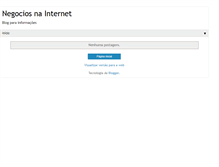 Tablet Screenshot of negociosnainternet.blogspot.com