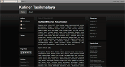Desktop Screenshot of kuliner-tasikmalaya.blogspot.com
