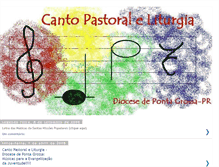 Tablet Screenshot of cantopastoraleliturgia.blogspot.com