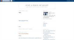 Desktop Screenshot of justapieceofquiet.blogspot.com