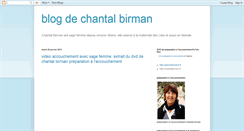 Desktop Screenshot of chantalbirman.blogspot.com
