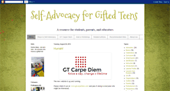 Desktop Screenshot of giftedselfadvocacy.blogspot.com