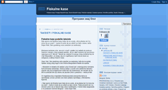 Desktop Screenshot of fiskalnekase.blogspot.com