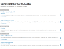 Tablet Screenshot of comunidadbarranquillera.blogspot.com