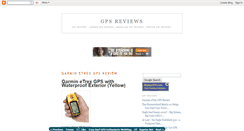 Desktop Screenshot of gps-review.blogspot.com