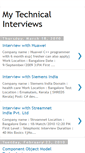Mobile Screenshot of mytechnicalinterviews.blogspot.com