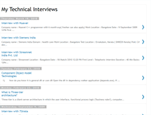 Tablet Screenshot of mytechnicalinterviews.blogspot.com