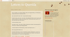 Desktop Screenshot of letters2querida.blogspot.com