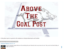 Tablet Screenshot of abovethegoalpost.blogspot.com