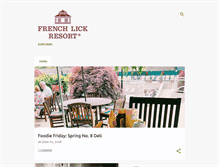 Tablet Screenshot of frenchlickresort.blogspot.com