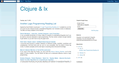 Desktop Screenshot of clojurelx.blogspot.com
