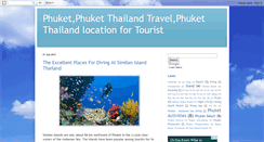 Desktop Screenshot of phuketthailand-tourist.blogspot.com