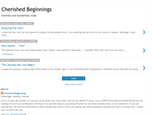 Tablet Screenshot of cherishedbeginnings.blogspot.com