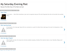 Tablet Screenshot of mysaturdayeveningpost.blogspot.com