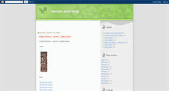 Desktop Screenshot of hermesadultblog.blogspot.com