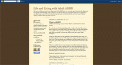 Desktop Screenshot of lifewithadultadhd.blogspot.com