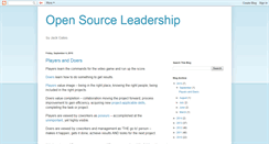 Desktop Screenshot of opensourceleadership.blogspot.com