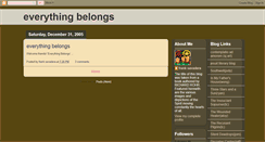 Desktop Screenshot of everythingbelongs.blogspot.com