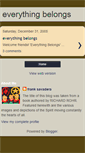 Mobile Screenshot of everythingbelongs.blogspot.com