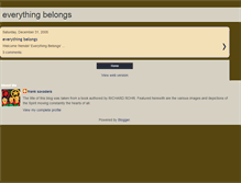 Tablet Screenshot of everythingbelongs.blogspot.com