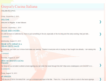 Tablet Screenshot of graycescucinaitaliana.blogspot.com