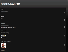 Tablet Screenshot of coolkayaker1.blogspot.com