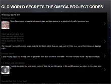 Tablet Screenshot of oldworldsecretstheomegaprojectcodes.blogspot.com