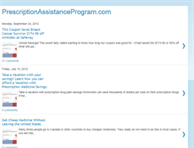 Tablet Screenshot of prescriptionassistanceprogram.blogspot.com