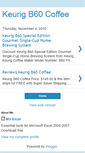Mobile Screenshot of keurigb60coffee.blogspot.com