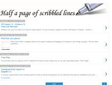 Tablet Screenshot of half-a-page.blogspot.com