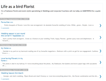 Tablet Screenshot of lifeasabirdflorist.blogspot.com
