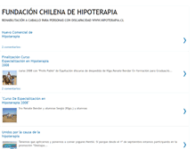 Tablet Screenshot of fundacionchilenadehipoterapia.blogspot.com