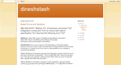 Desktop Screenshot of dineshstash.blogspot.com
