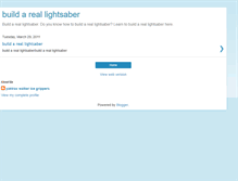 Tablet Screenshot of build-a-real-lightsaber.blogspot.com