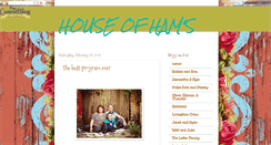 Desktop Screenshot of houseofhams.blogspot.com