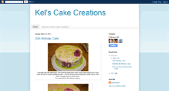 Desktop Screenshot of kelscakecreations.blogspot.com