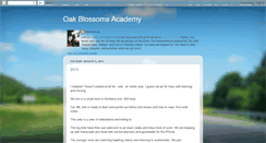 Desktop Screenshot of oakblossomsacademy.blogspot.com
