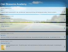 Tablet Screenshot of oakblossomsacademy.blogspot.com