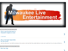 Tablet Screenshot of milwaukeeliveentertainment.blogspot.com