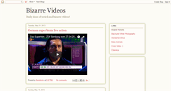 Desktop Screenshot of bizarre-vids.blogspot.com