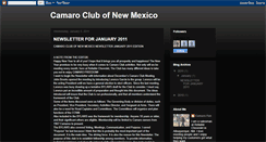 Desktop Screenshot of camaroclubnm.blogspot.com