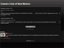 Tablet Screenshot of camaroclubnm.blogspot.com